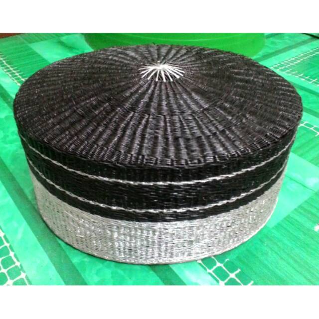 Songkok Recca Songko Pamiring alias topi bone silver hitam