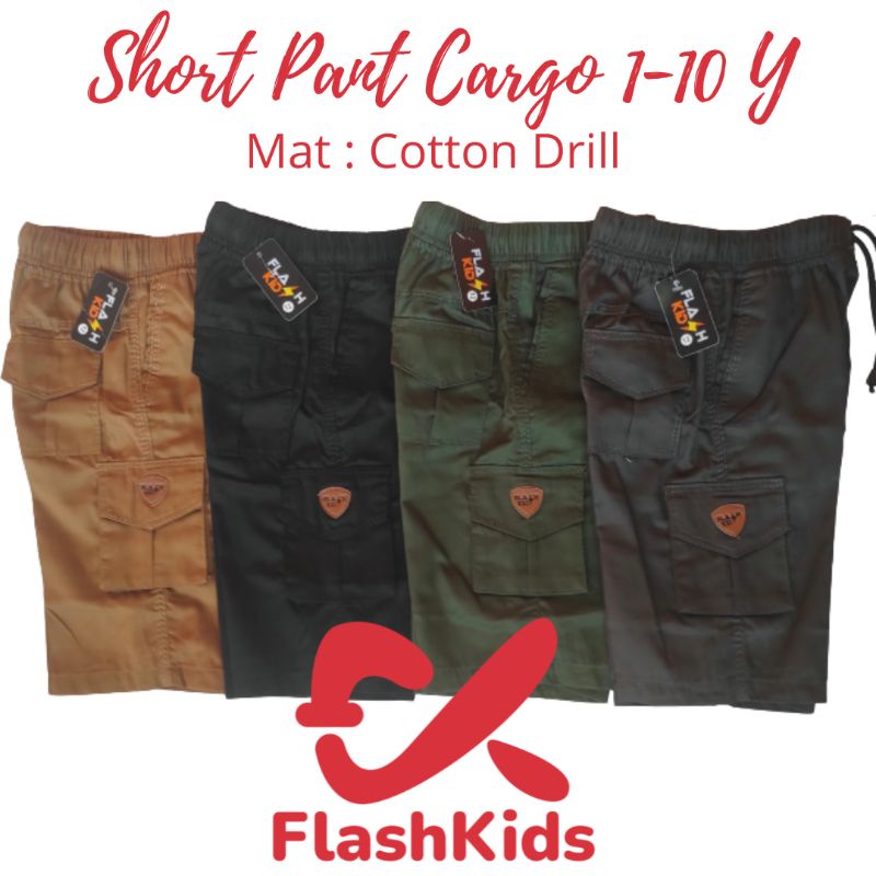 Flashkids Celana Anak Cargo Pendek 2-10 Thn