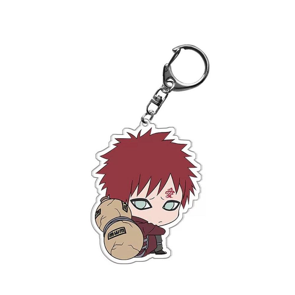 Lanfy Naruto Gantungan Kunci Untuk Anak-Anak Liontin Miniatur Anime Jepang Darah Panas Anime Acrylic Key Ring