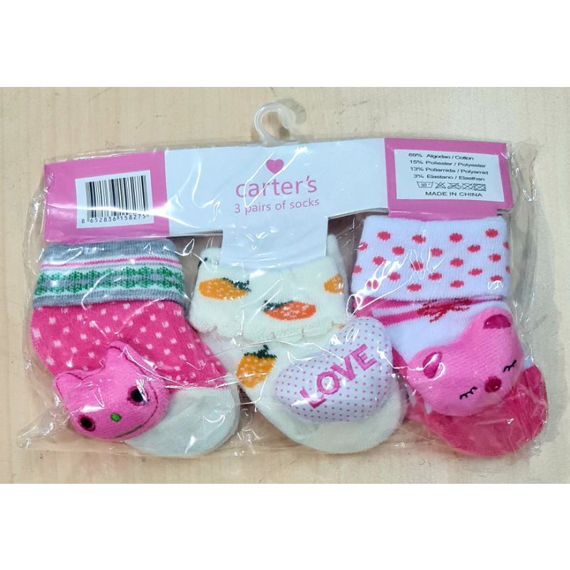 Kaos Kaki lipet / Boneka Carter 3 in1 Anti Slip 0-12 m