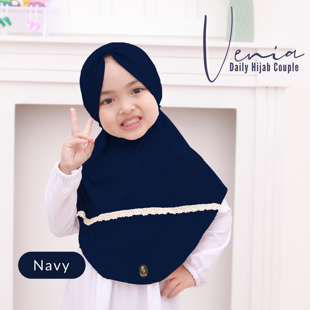 Hijab Anak Renda Lucu Venia Kids Usia 1-3 Tahun