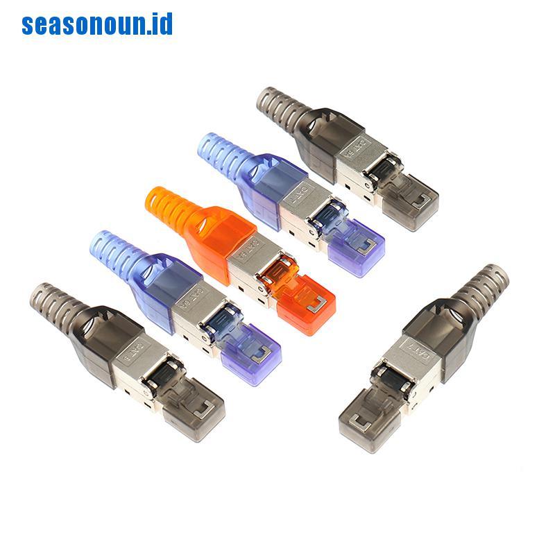 (Ssn) Cat6A / 7 / 8 Konektor Ftp Rj45 Bahan Metal
