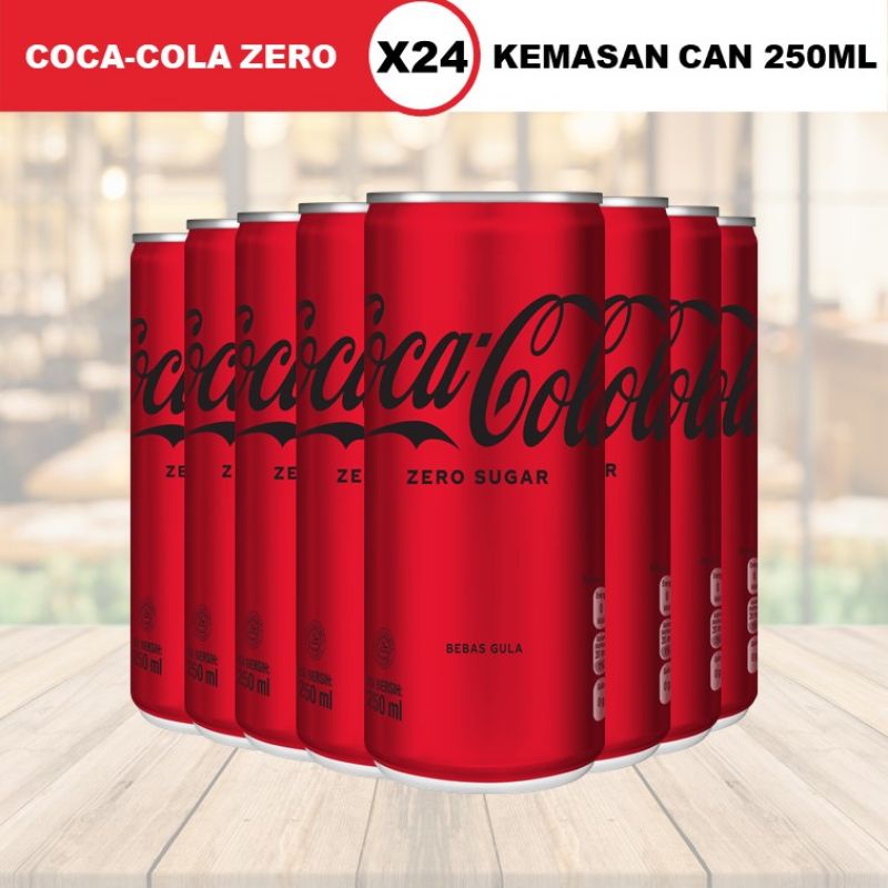 Jual Coca-Cola Zero 250 ML ISI 24 CAN | Shopee Indonesia