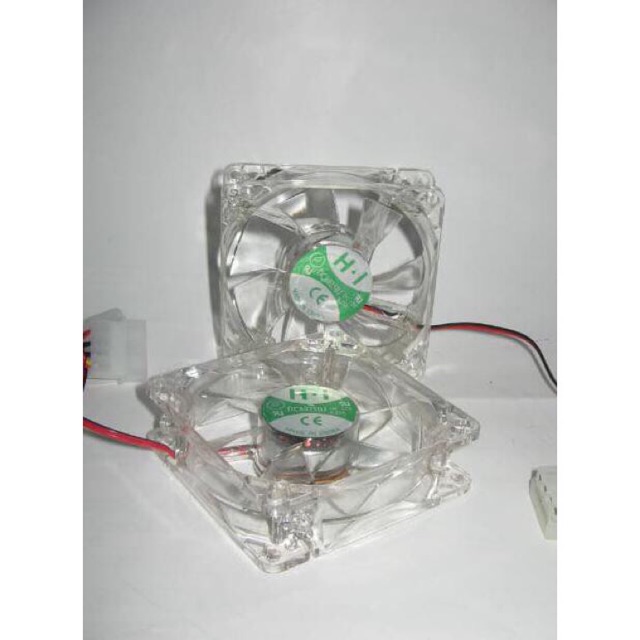 FAN CASING CPU KOMPUTER LAMPU LED 8cm KIPAS COOLER