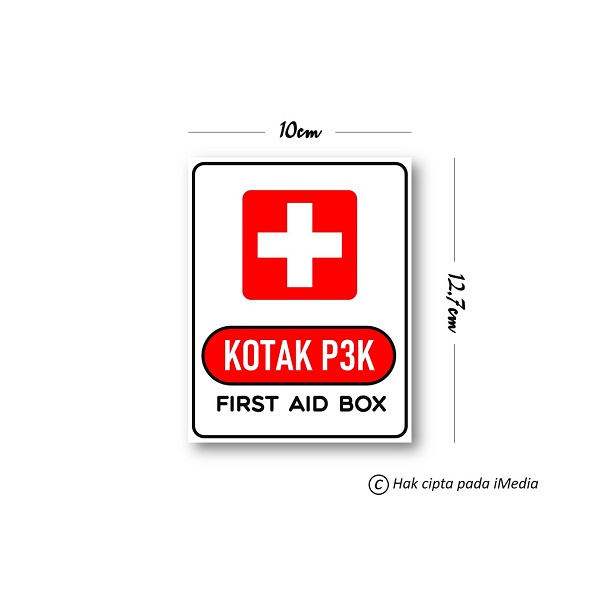 

STIKER KOTAK P3K | STICKER FIRST AIDS BOX | STIKER P3K