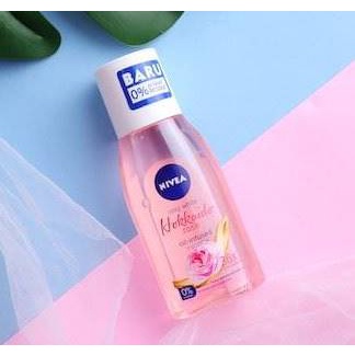 Micellar Water NIVEA Face Hokkaido Rose Oil-Infused 125 mL (Pembersih Wajah &amp; Make Up) - Micelar Water dengan Minyak Bunga Mawar Pink BPOM Hokaido