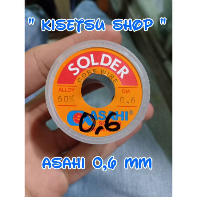 TIMAH ASAHI / SOLDER WIRE 0,6MM / 0,6 MM