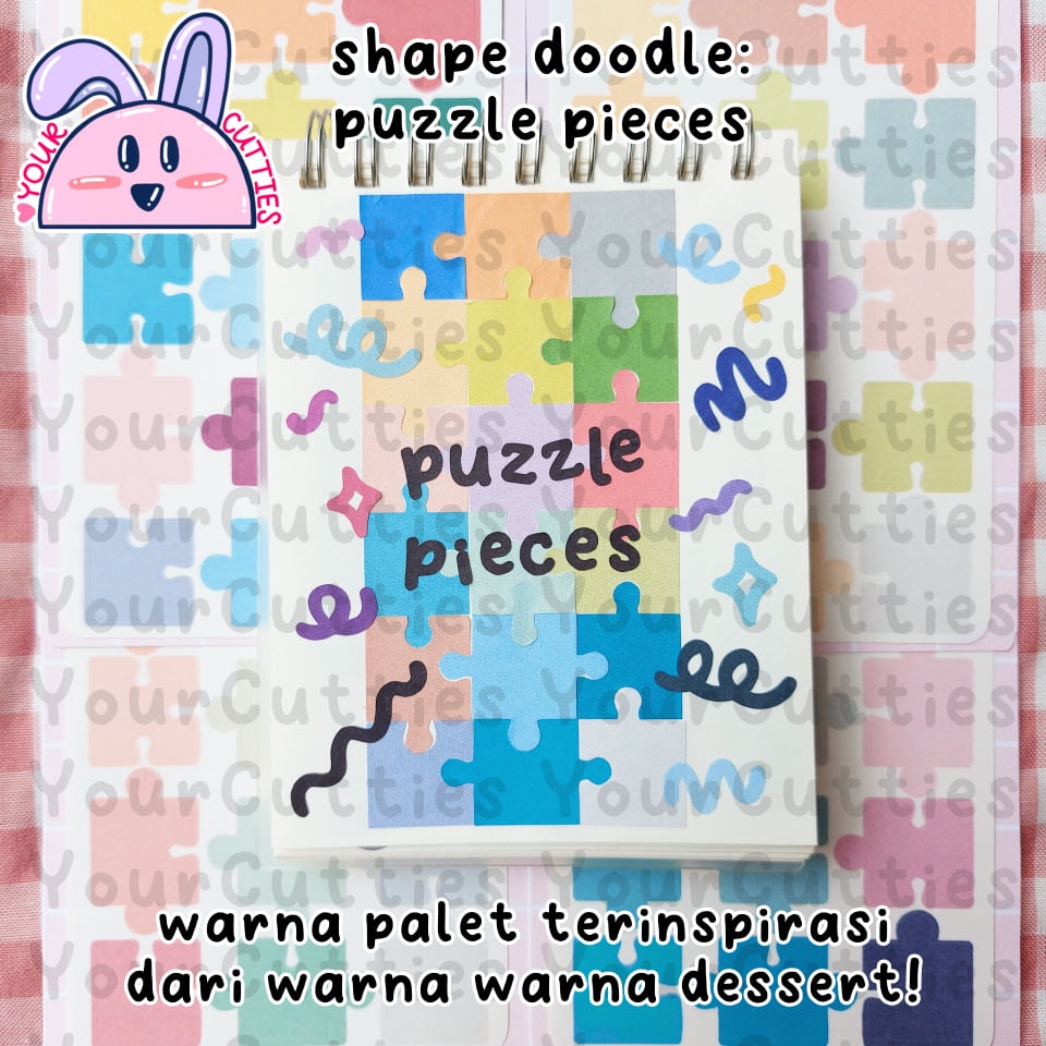 

[SHEET] STICKER STIKER PUZZLE PIECES POTONGN PUZZLE