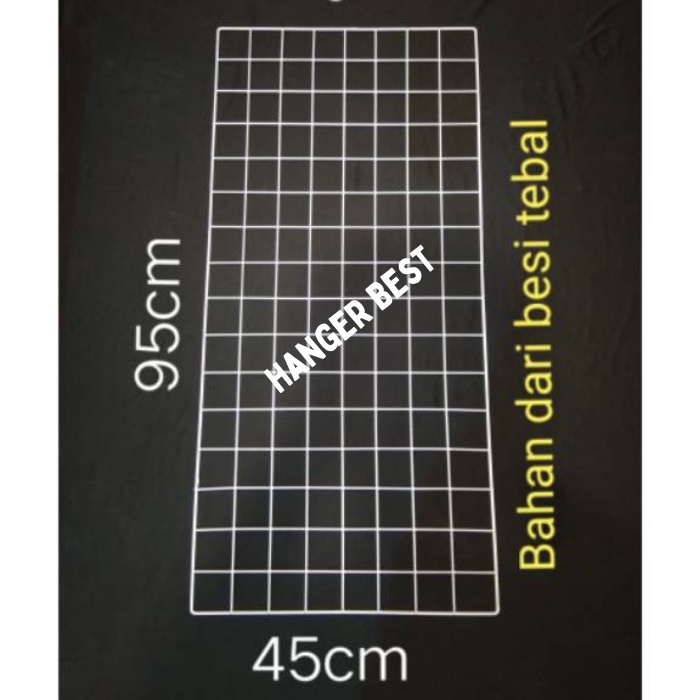 Jaring Ram Dinding Ukuran 45x95cm Gantungan Hook Ram Display