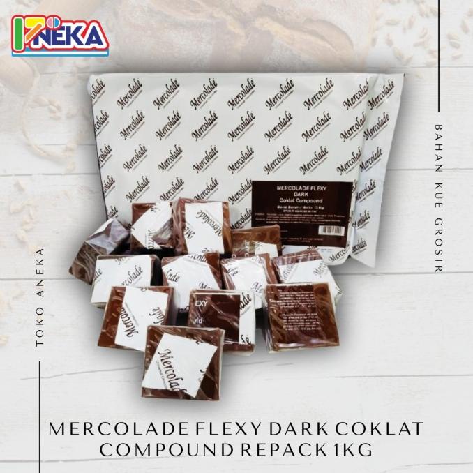 

Mercolade flexy dark coklat compound 1kg(repack) TERLARIS TERPERCAYA ORIGINAL