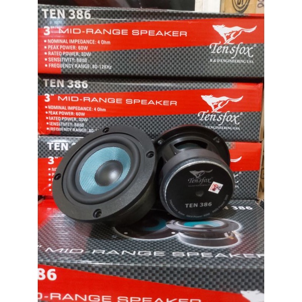 Brilliantblossoms_ Midrange Mid-Range Speaker 3 Inch Tensfox Ten 386 Usa