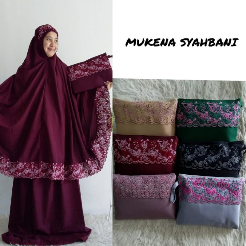 MUKENA KHADIZAH MOTIF ACAK