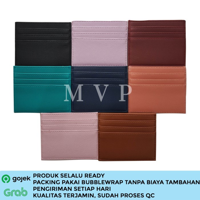 

ORGANIZER-DOCUMENT- CARD HOLDER DOMPET KARTU MINI DOMPET TEMPAT KARTU 6 SLOT + 1 SLOT UANG - COKELAT