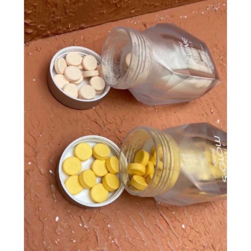 Paket bundling sglow s-glow dan d-vine dvine non barcode segel isi 60 pcs 100% original