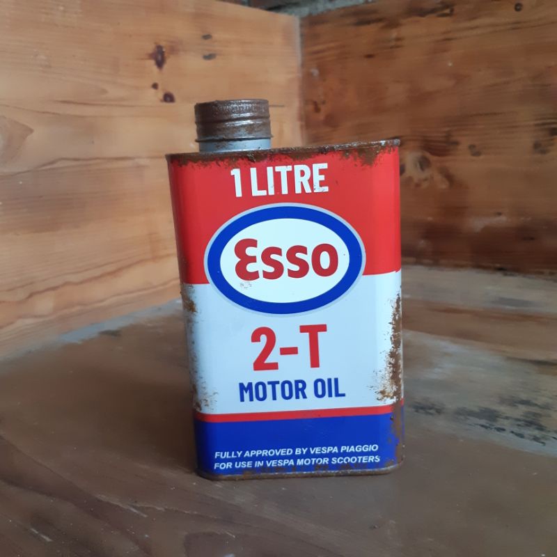 kaleng oli esso jadul vespa