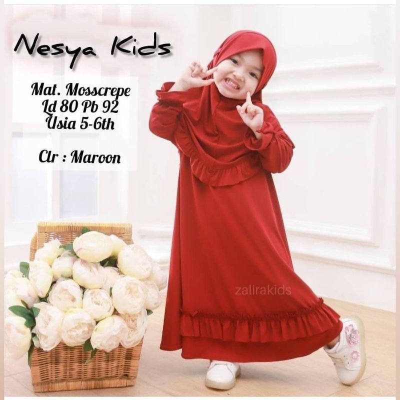 Gamis Anak Murah Umur 1-8 Tahun. ( Nessya Syar'i Kids )