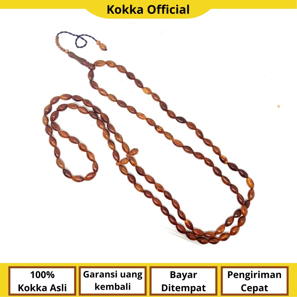 COD Tasbih Kayu Kaukah Oval 99 Butir Asli Tasbeh Kaokah Kokkah Koka Kauka Kaoka By Kokka Official