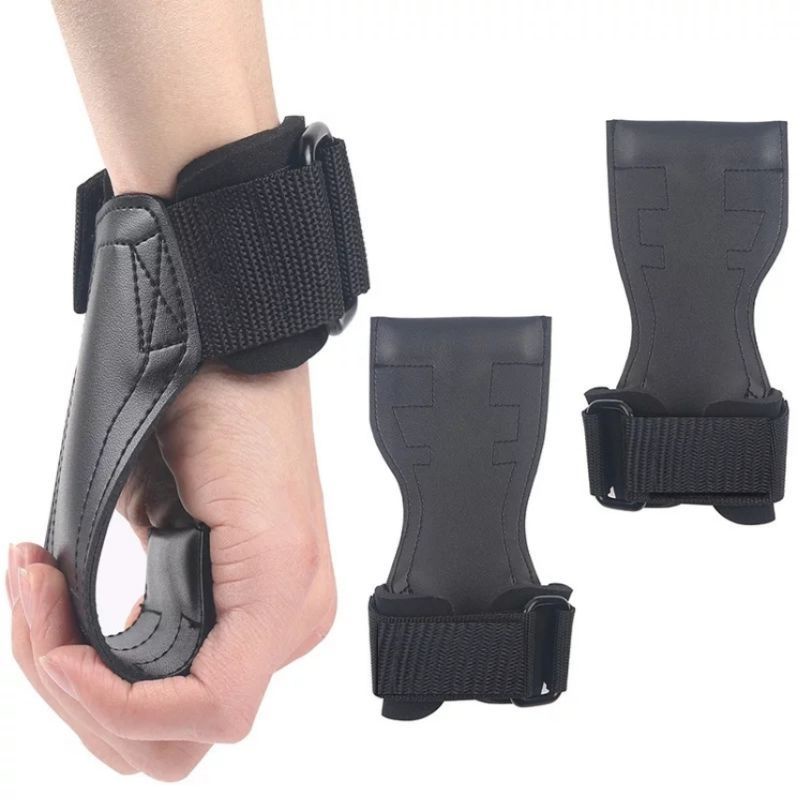 Weight lifting hand grip - Glove fitness kulit - wrist support