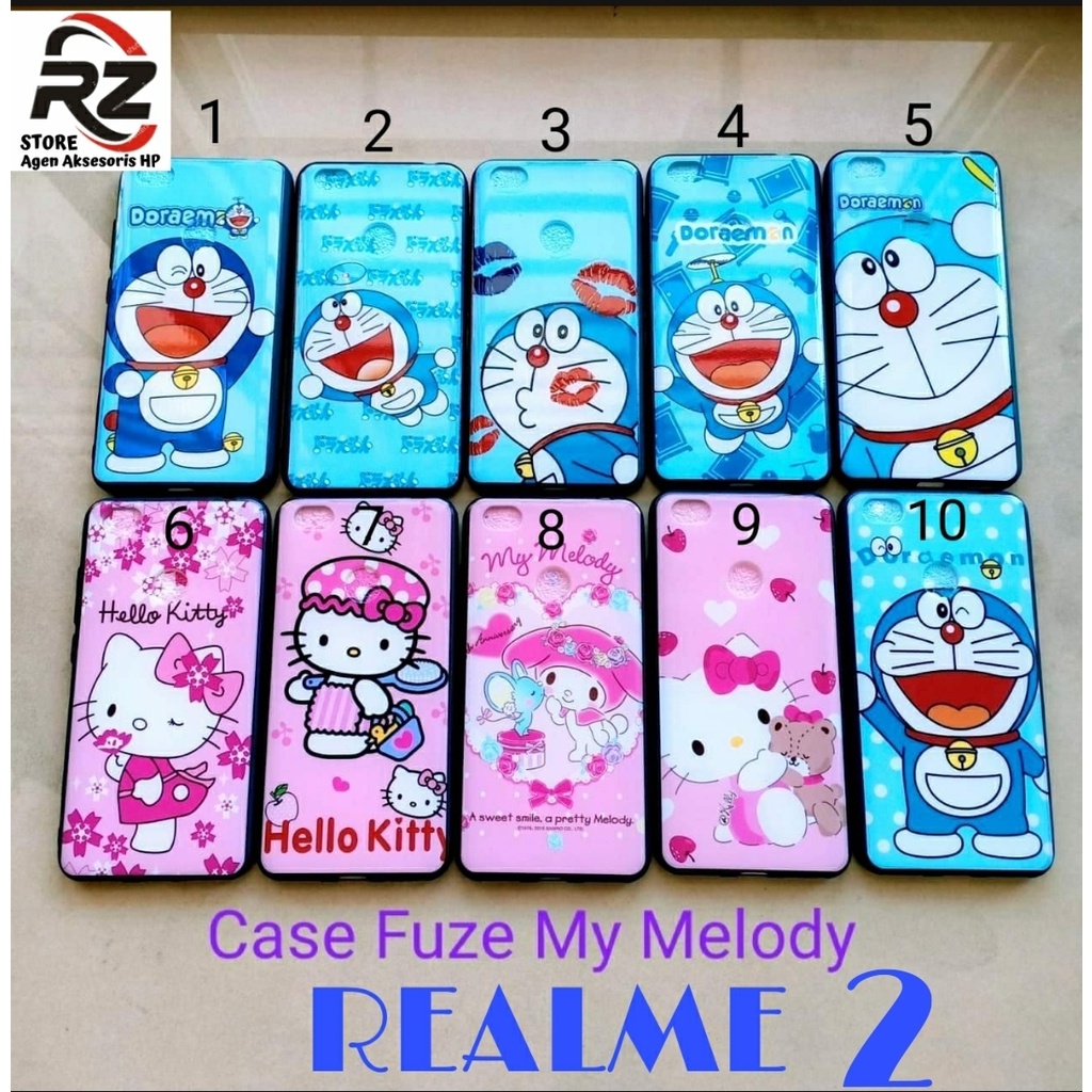 CASE KARAKTER FUZE MELODY REALME XT 3 PRO 5 PRO HARD CASE CASING  HARD CASE SILIKON LUCU CASING