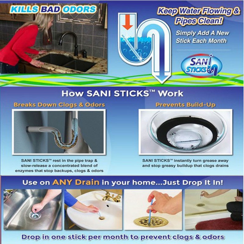 Sani Stick / Pembersih Pewangi Saluran Air Mampet