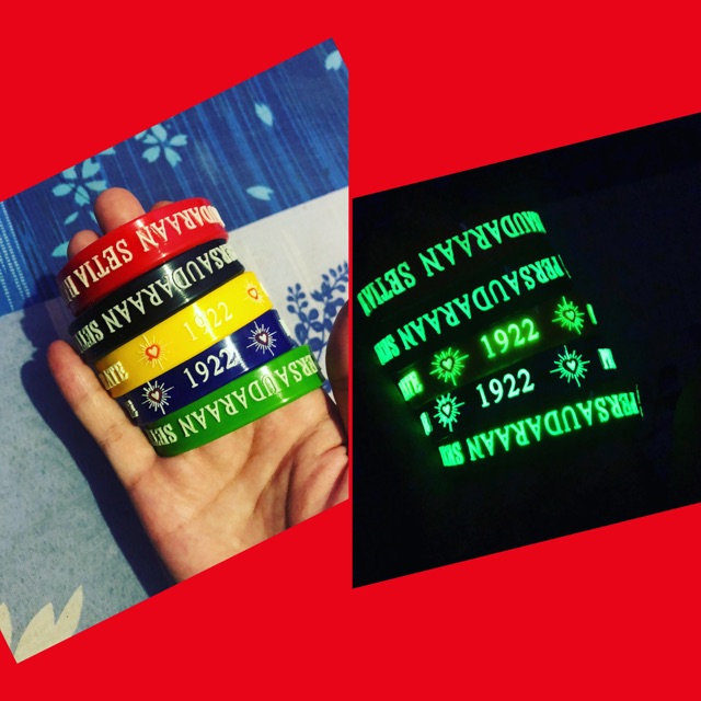 Gelang PSHT glow in the dark gelang karet bisa menyala dalam gelap gelang terlaris gelang psht murah