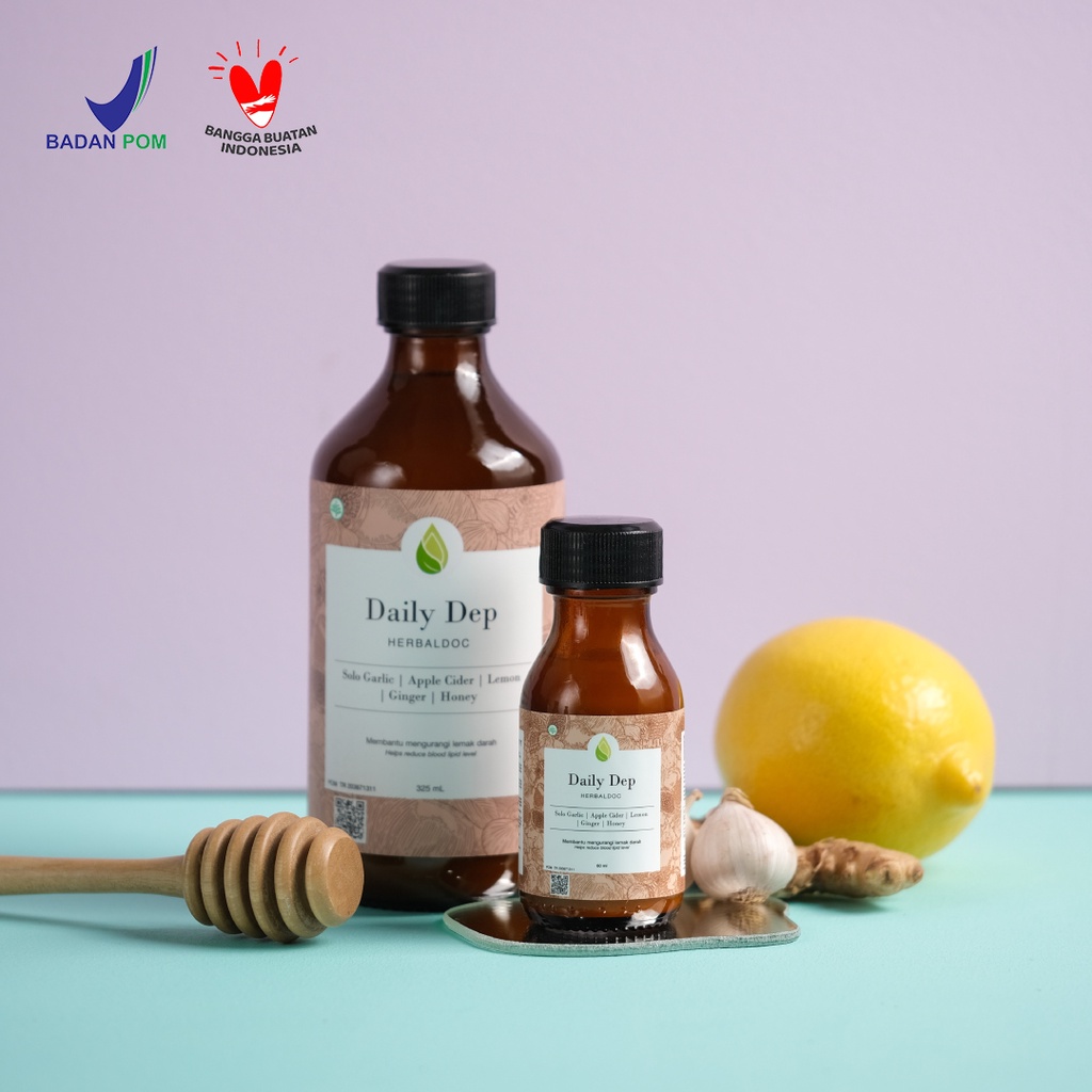 

Herbaldoc - Promo Daily Dep Full Size + Travel Size (Jus Bawang Putih Tunggal Jahe Lemon Madu Cuka)