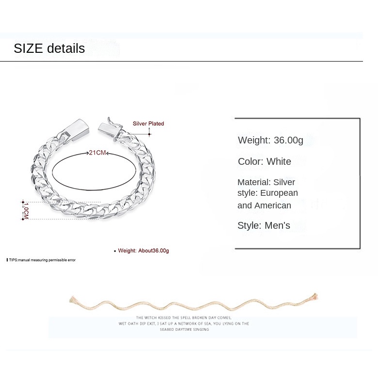 Gelang Bahan Stainless Steel Ukuran 10MM Gaya Eropa Dan Amerika Untuk Pria Dan Wanita