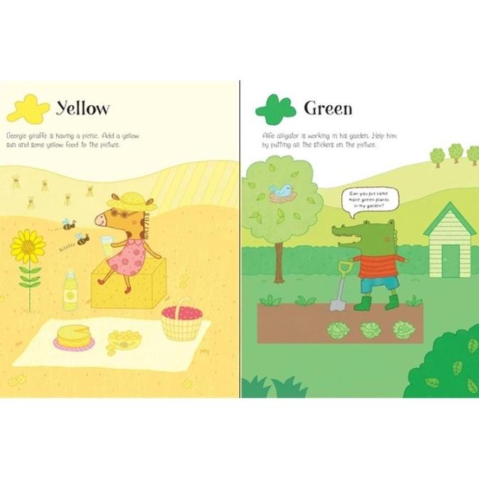 

Usborne First Sticker Book - Colours - Buku Import Sticker Warna Kids Thebest