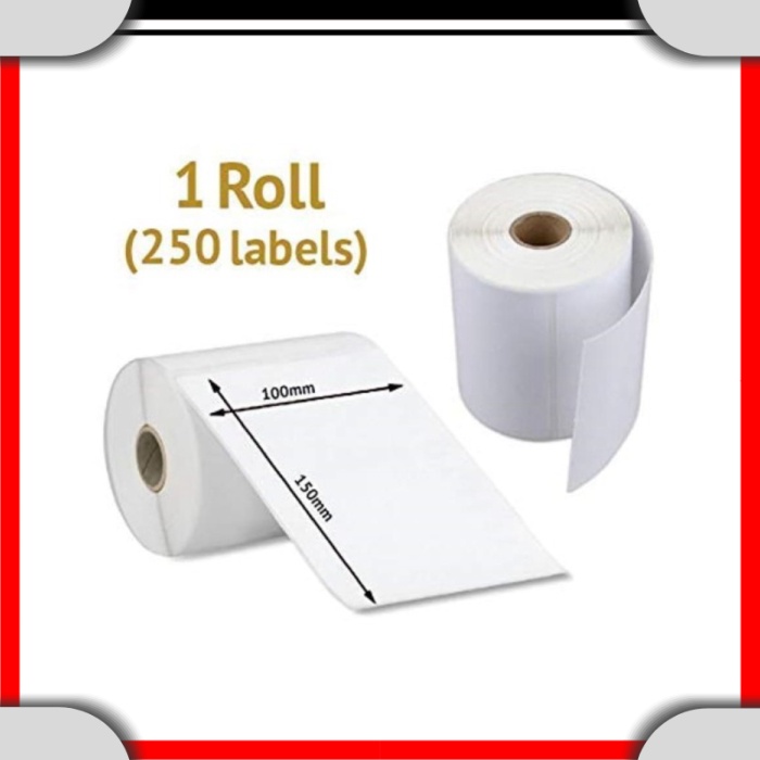 

Label Barcode Semicoated 100 x 150 mm 250pcs Sticker 4x6 100x150 15cm T0215