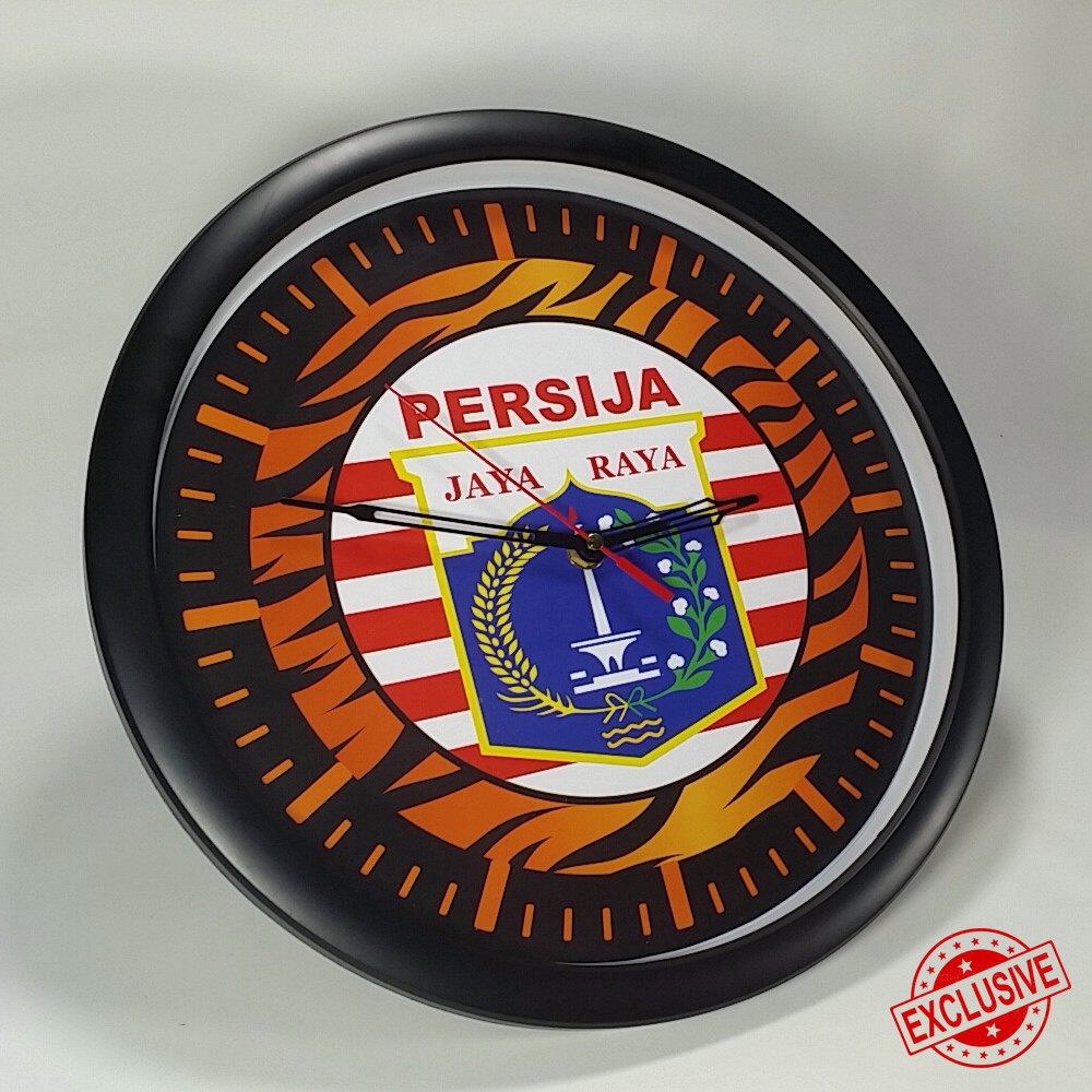 (ISTIMEWA BOSSQUE) JAM DINDING CUSTOM PERSIJA TIPE-3