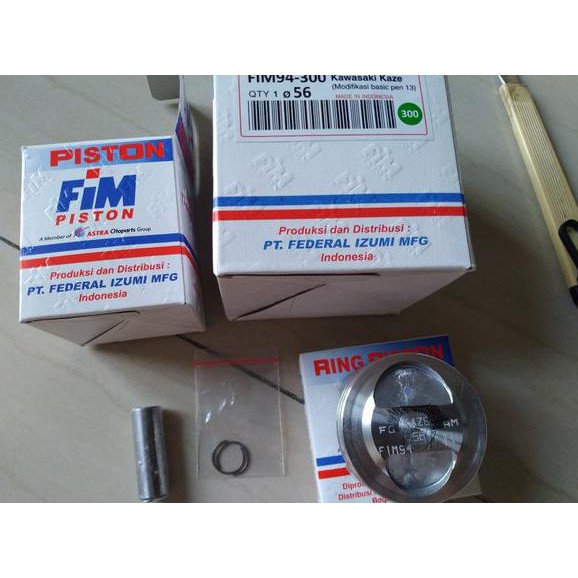 Piston Kit Seher Fim 94 - 300 Izumi Racing Dia Meter 56 Pen Pin 13 Mm Kawasaki Kaze Jupiter Z Vega R