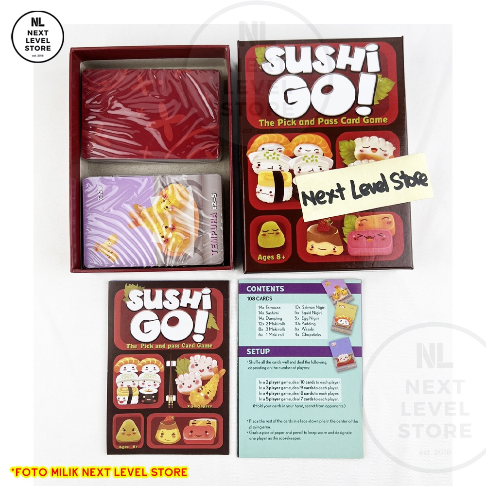 Sushi Go Party Board Games Card Game Mainan Kartu - Ready Stock - NEW