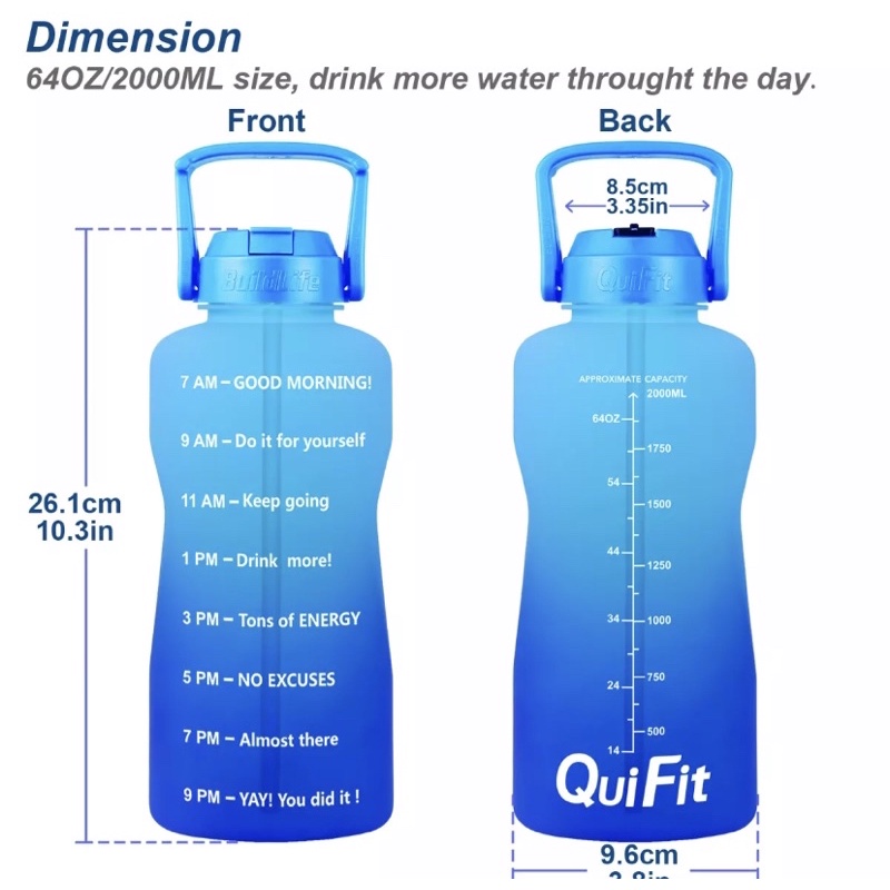 QUIFIT TIPE L BOTOL 2L 64 OZ