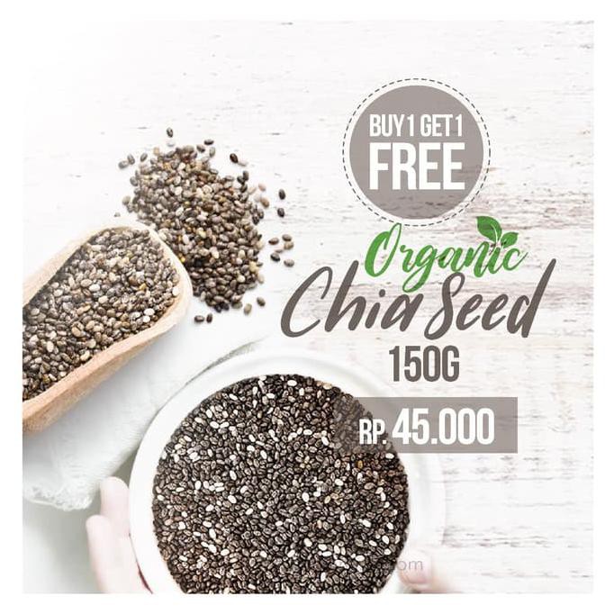

Buy 1 Get 1 Free Organic Chia Seed 150 Gr