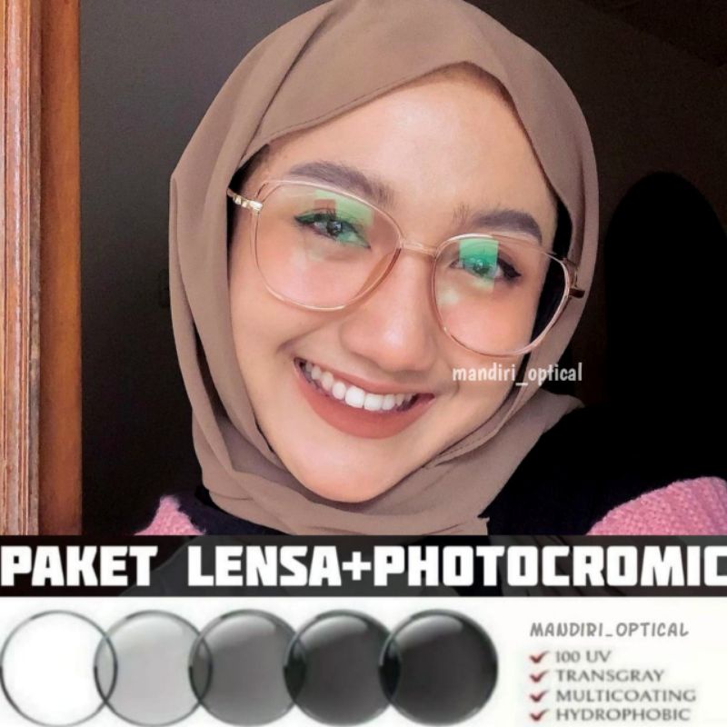 Kacamata wanita (paket frame+lensa antiradiasi) | kacamata minus | kacamata photocromic | kacamata murah | frame 8830