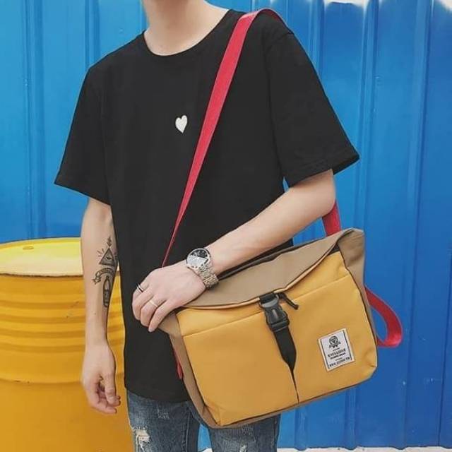 Tas Selempang Pria Tas Import Tas Korea Tas Kuliah