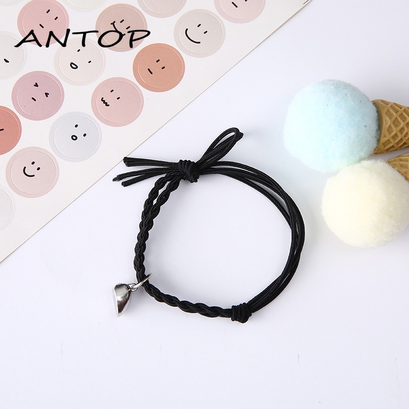 2 Pcs Gelang Pasangan Magnetik Warna Hitam Untuk Pria Dan Wanita