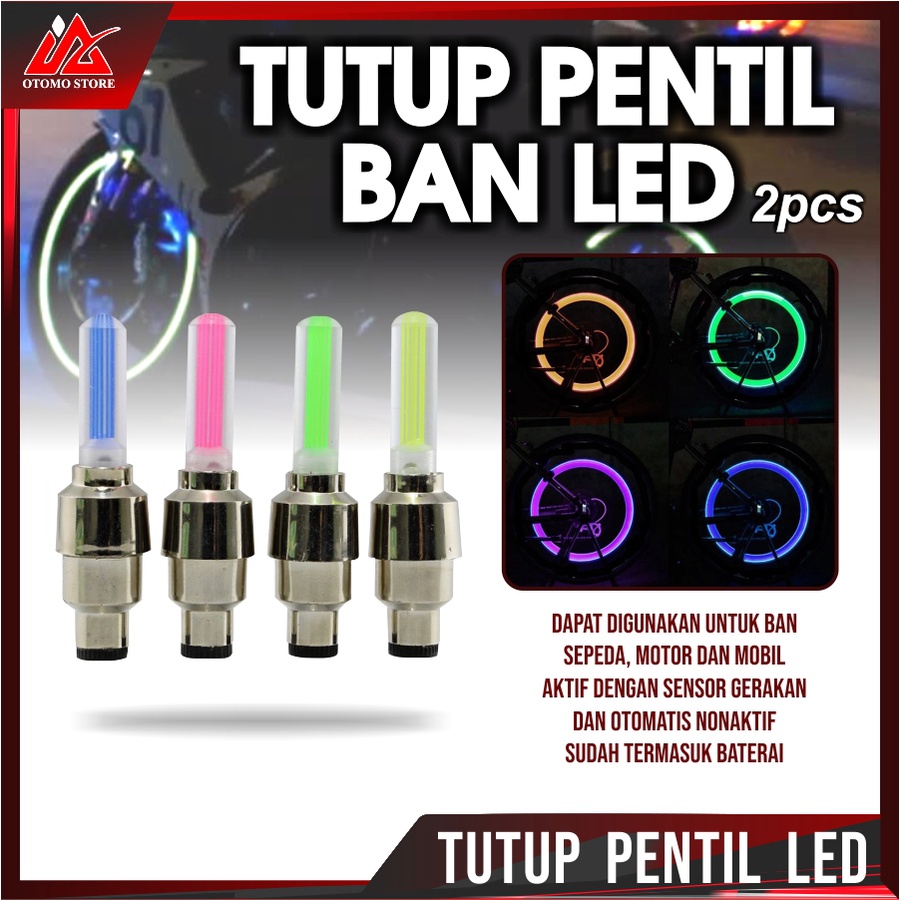 FIREFLYS TUTUP Pentil Lampu LED Roda Ban Sepeda Motor Fireflys Aksesoris Kendaraan Murah