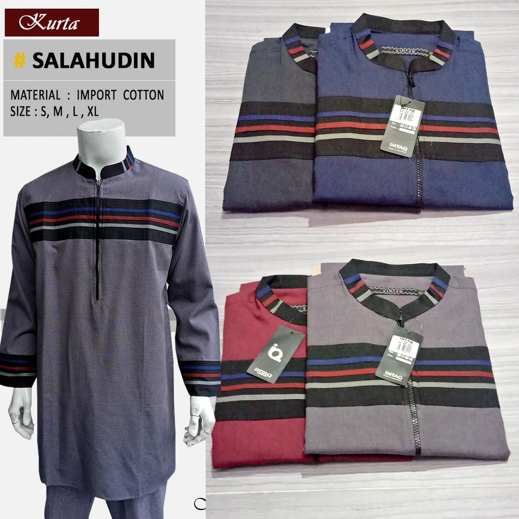 Baju Koko Kurta Pakistan Lengan Panjang