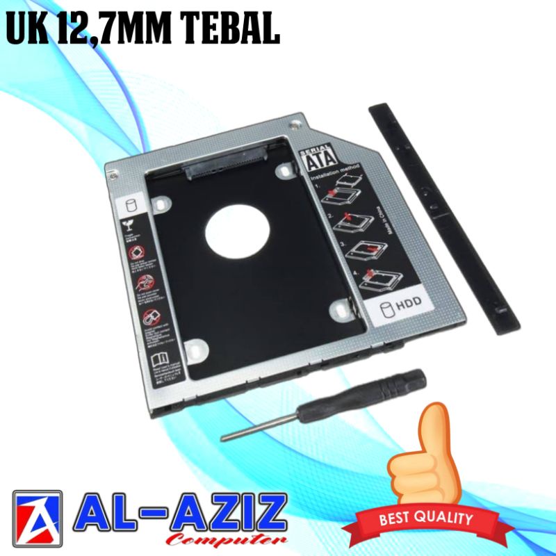 SSD HDD CADDY TEBAL 12,7mm