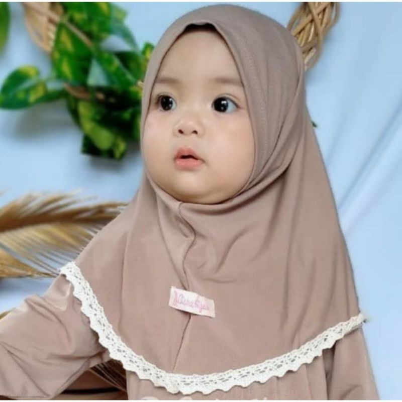 AISKA - JILBAB ANAK UKURAN S UMUR 8-12 BULAN / JILBAB ANAK
