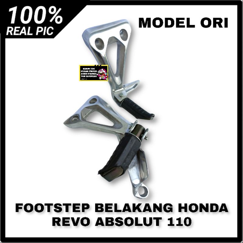 FOOTSTEP FUSTEP BOSTEP POSTEB PIJAKAN KAKI BELAKANG HONDA REVO ABSOLUT 110