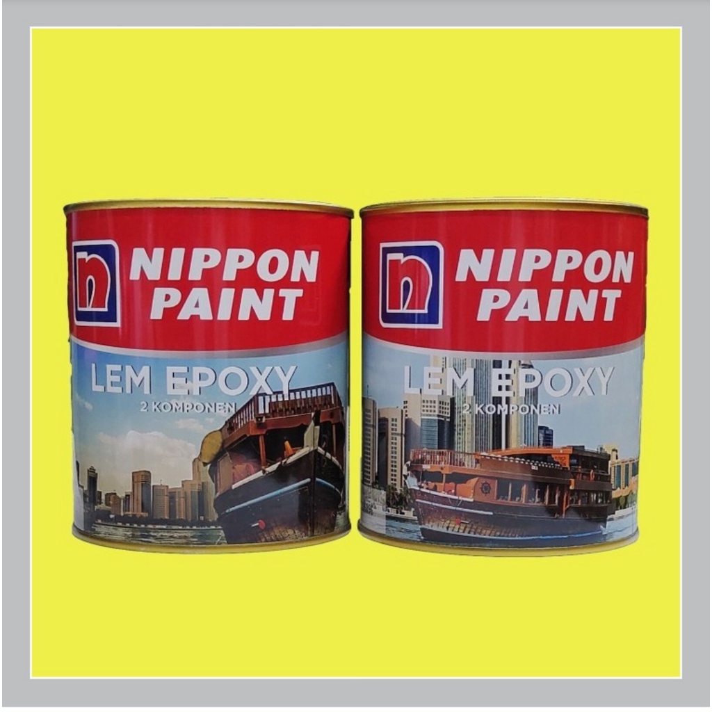 Lem Epoxy Nippon Paint / E Poxy Lem Kayu Besi Logam Serbaguna 350g