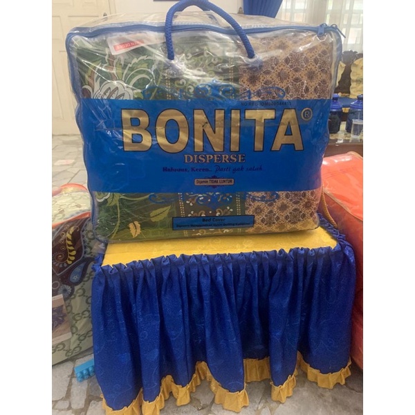 BEDCOVER / SELIMUT BONITA DISPERSE 3D TANPA SPREI 180x200