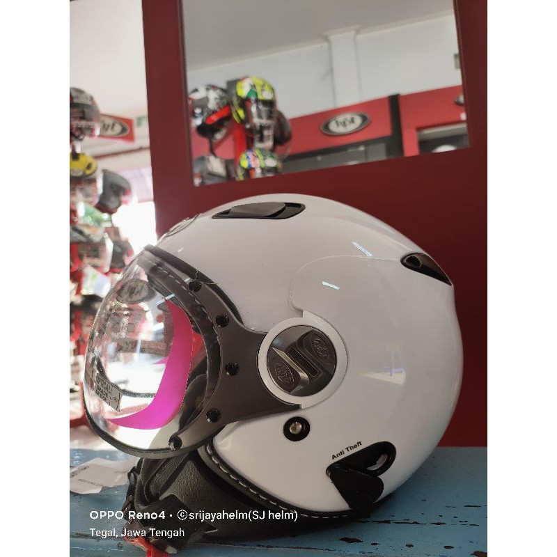 HELM KYT ELSICO PUTIH PULL WARNA
