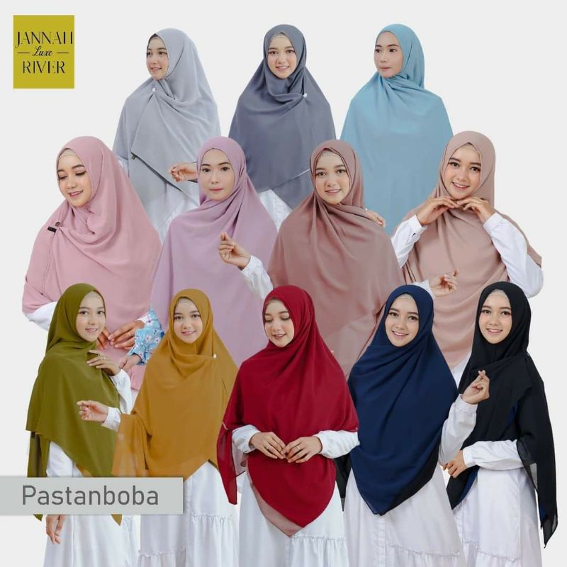 Pashmina Instan Bolak Balik (Pastanboba) Original by JannahRiver