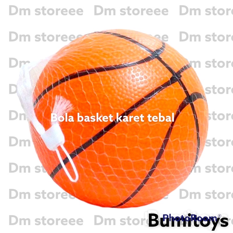 mainan bola basket karet besar / bola karet motif basket / mainan olahraga / mainan anak murah