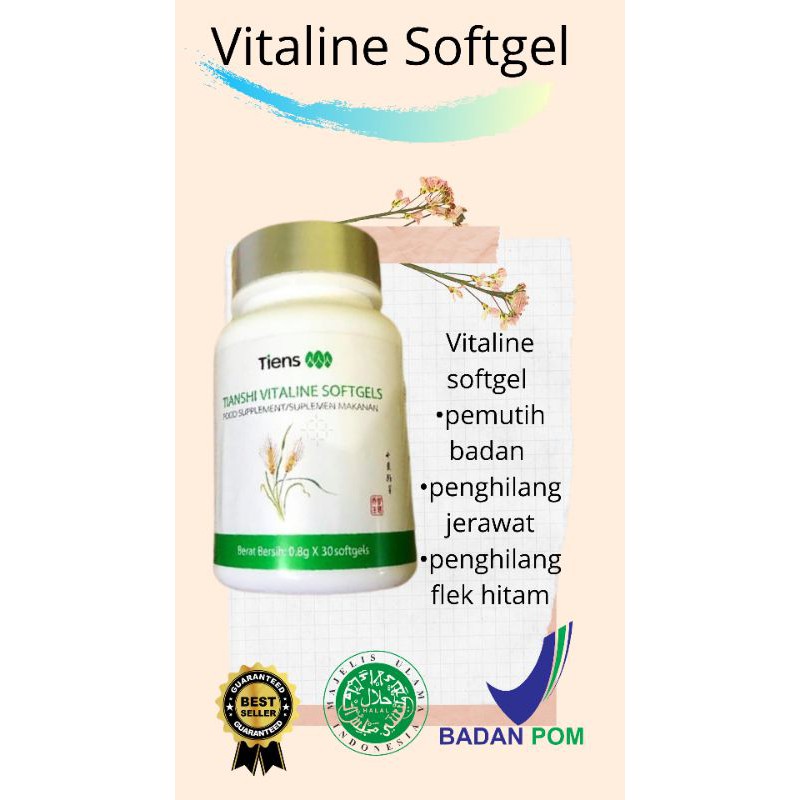 vitaline Softgel Pemutih Badan serum vitaline serum penghilang jerawat serum masalah wajah