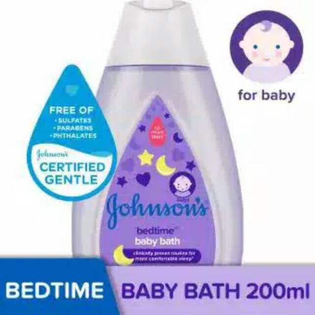 Johnson's Baby Bedtime Bath 200ml [ Ungu ]