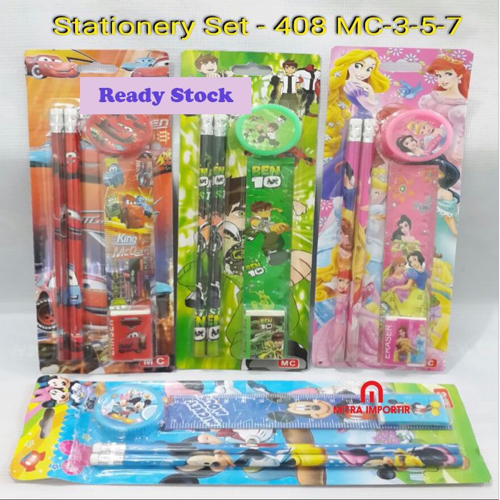 

Stationary Set 5 in1 / Alat tulis anak MC 408/357 Cuci Gudang/Promo